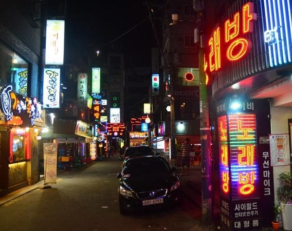 Noraebang en Sinchon
